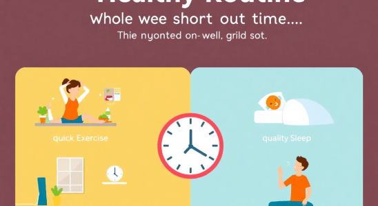 creating a healthy daily routine with limited time 1772929869118