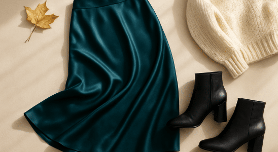 satin midi skirts and ankle boots the transitional 1790970484213